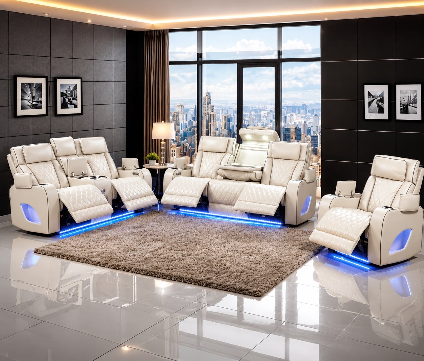 Gateway Furniture Edmonton showroom interior with curated living room vignette