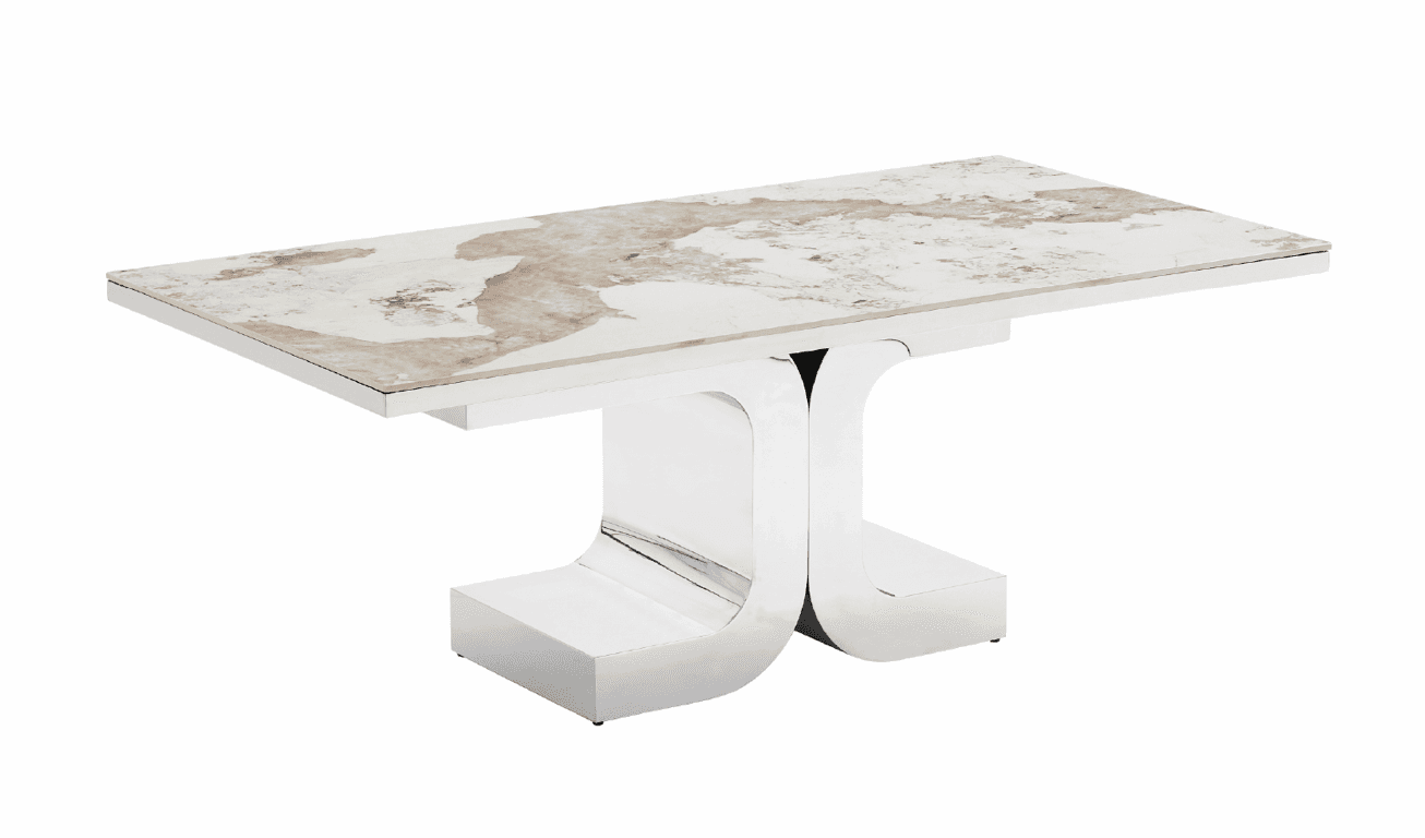 Honour Marble Chrome — Coffee Table | Gateway Furniture