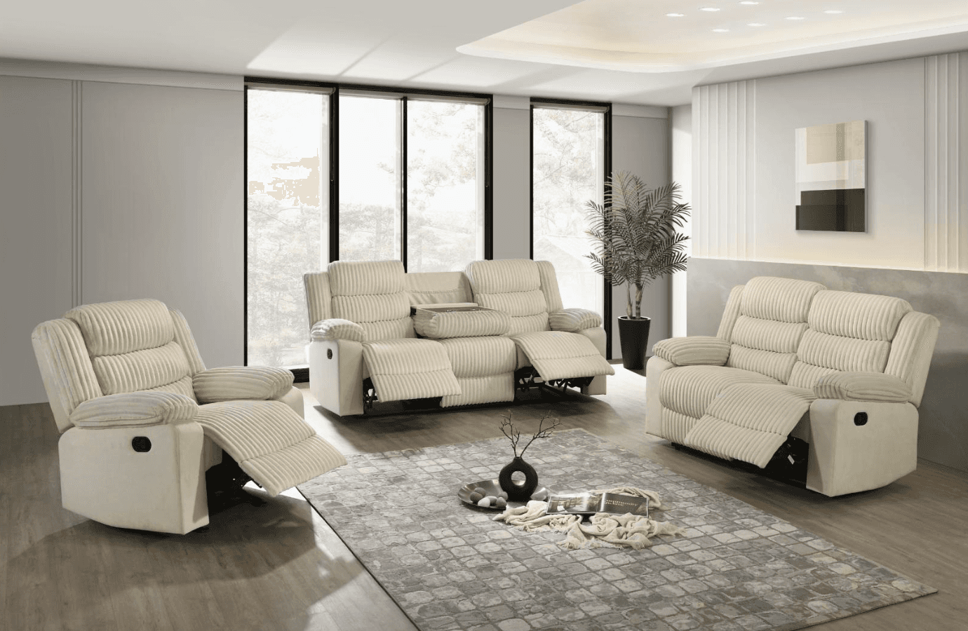 Comfort Cream — Recliner Sofa | Gateway Furniture